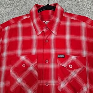 DIXXON Flannel Company Third Street Men's Medium short sleeve Red Bamboo
